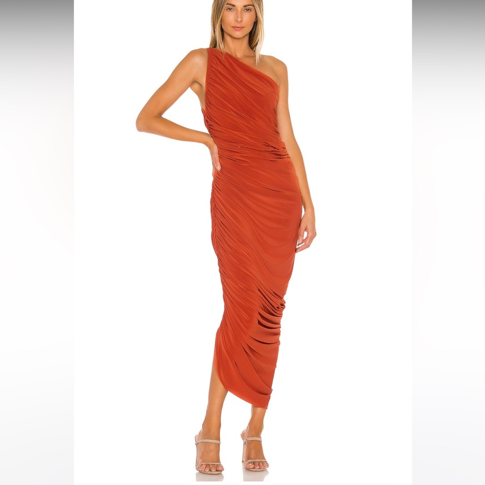 Norma Kamali Diana Gown, cinnamon- Small